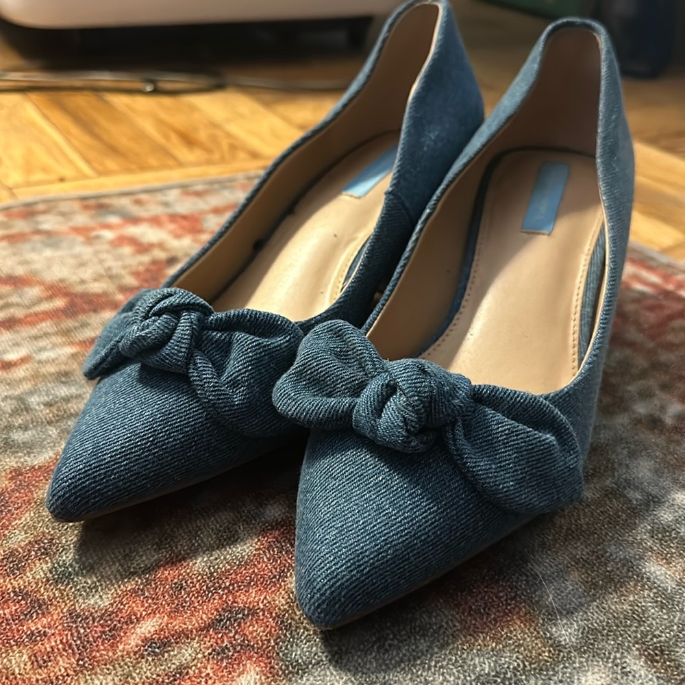 Draper James denim pumps